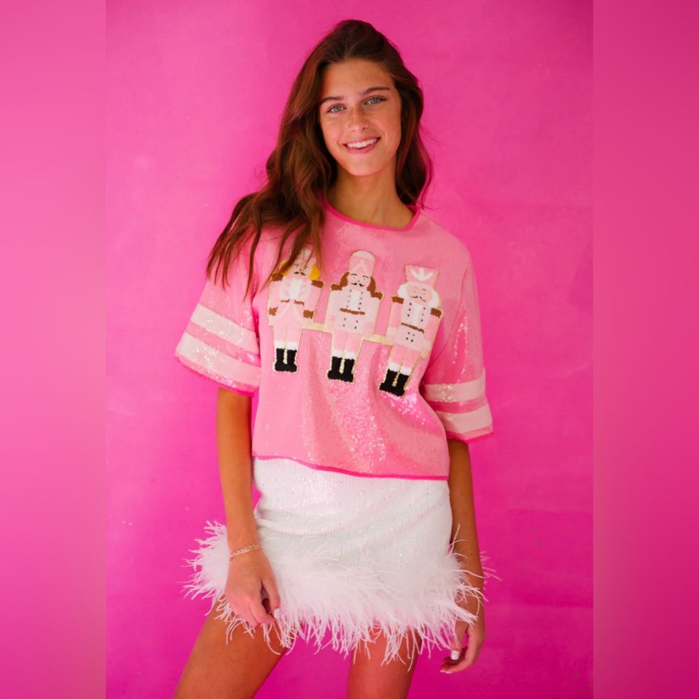 Judith March Nutcracker Sequin Top